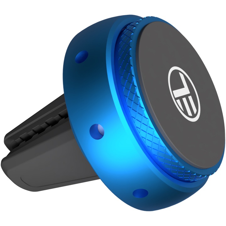 Odorizant auto Tellur FreshDot cu suport magnetic de telefon pentru ventilatie , ocean, albastru