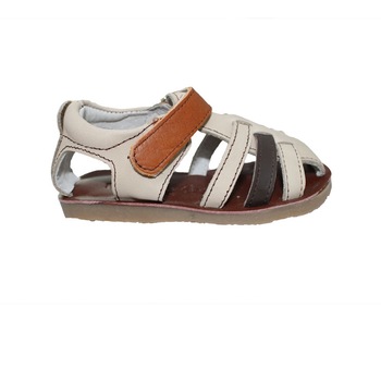 Sandale Copii din piele naturala Truffi A2409, Crem Maro Sandale Copii din piele naturala Truffi A2409, Crem Maro