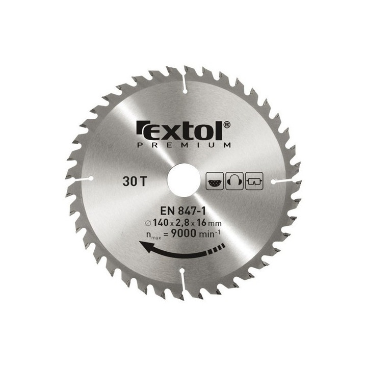 Диск за циркуляр Extol 160x30x2.8 24T с твърдосплавни вложки