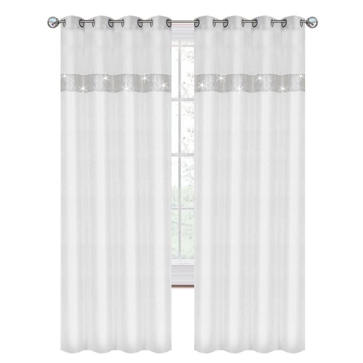 Függöny 140x250, Feher LENKOLP2