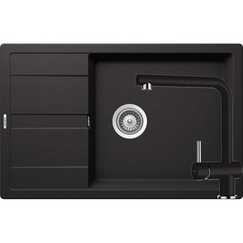 Kit chiuveta Schock Ronda D-100XL 780 x 500 mm si baterie Schock Epos cu Dus Extractibil Nero Cristalite Kit chiuveta Schock Ronda D-100XL 780 x 500 mm si baterie Schock Epos cu Dus Extractibil Nero Cristalite