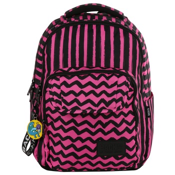 Rucsac scoala BackUP 2 model L 07 zigzaguri, multicolor Rucsac scoala BackUP 2 model L 07 zigzaguri, multicolor