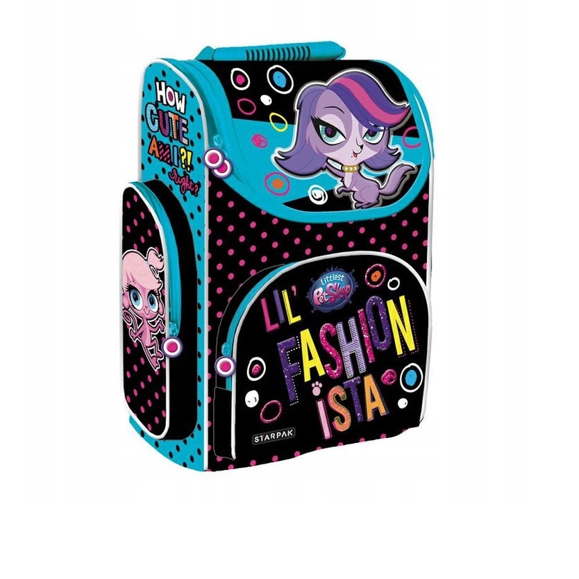 Set ghiozdan scoala littlest pet schop, multicolor