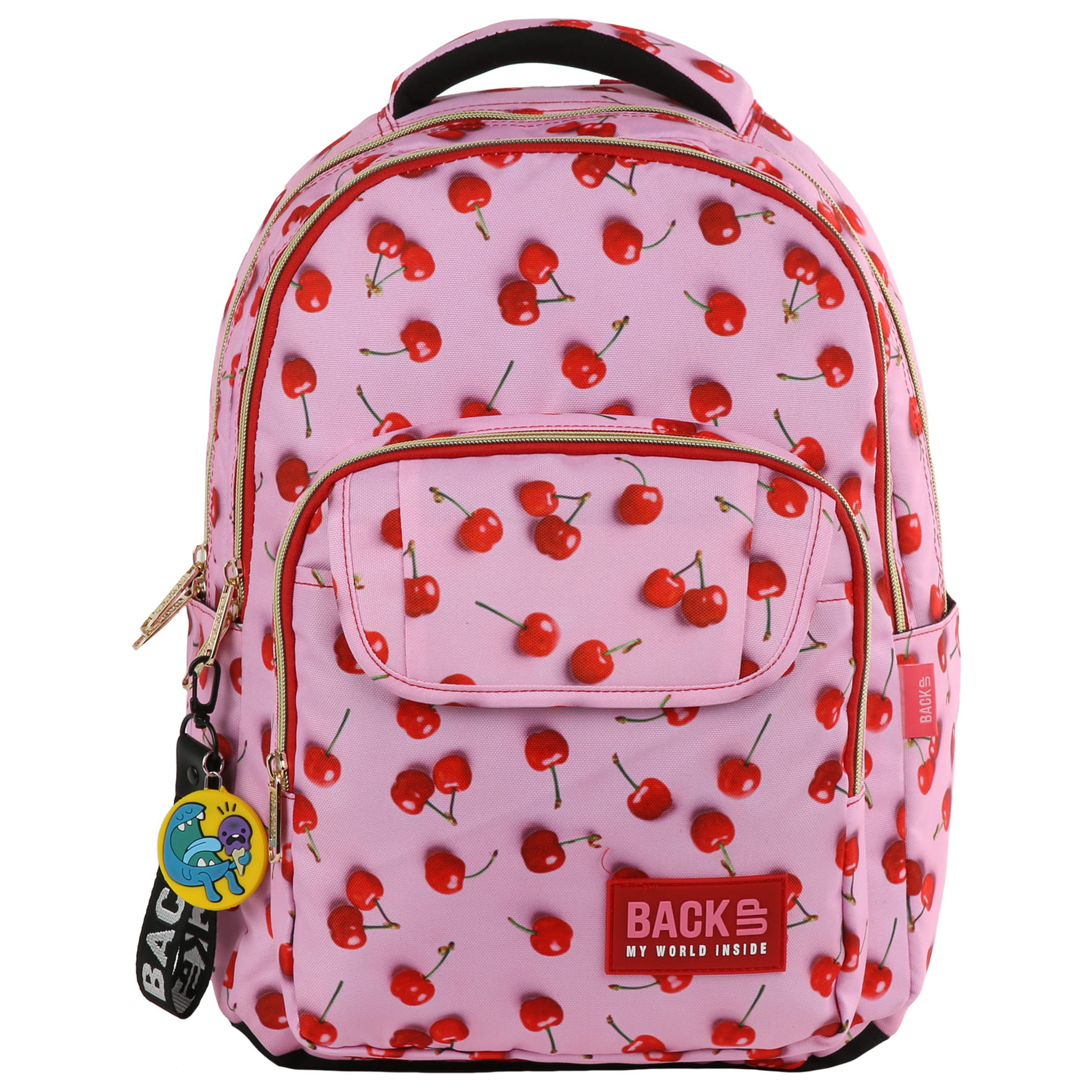 Rucsac scoala BackUP 2 model L 31 cirese, multicolor