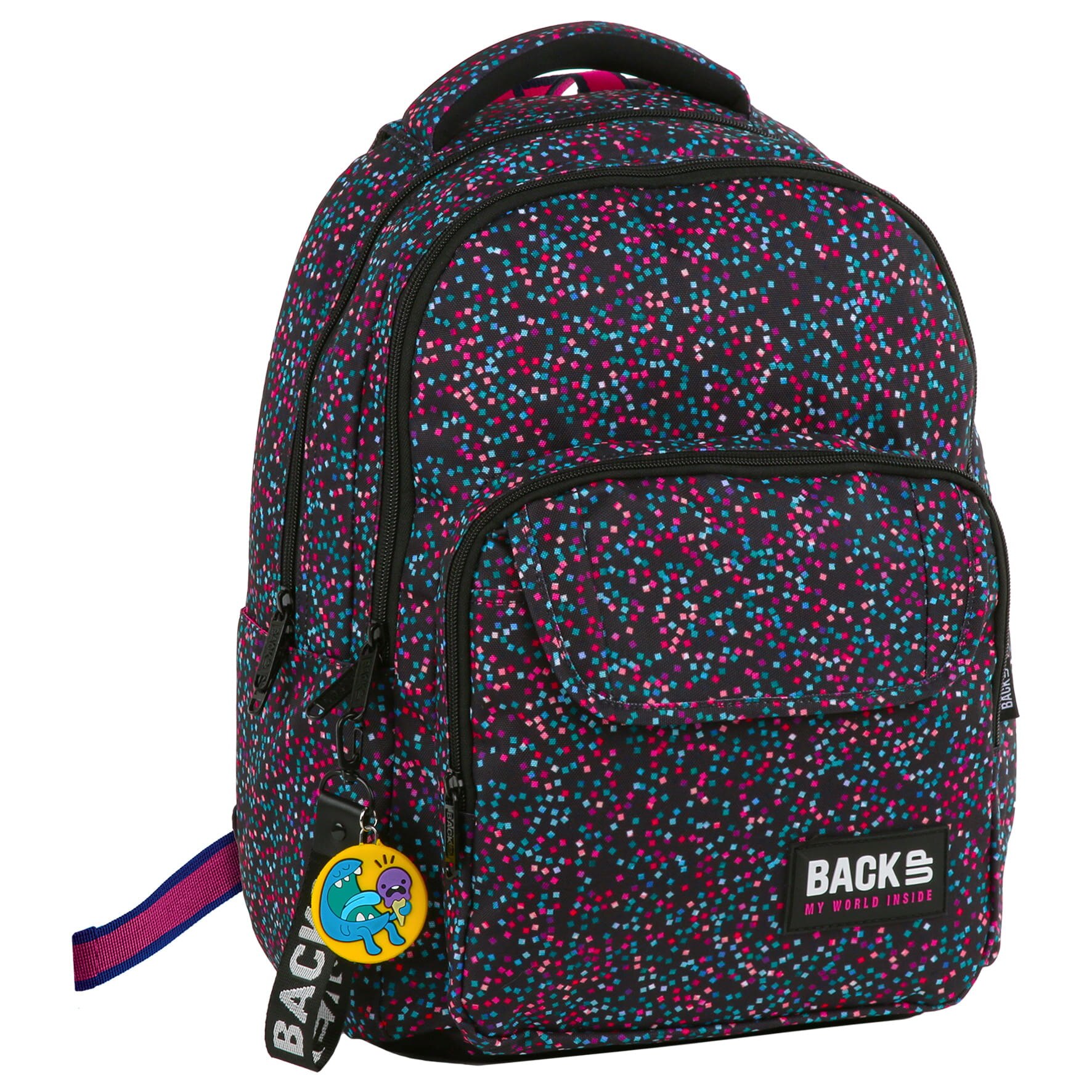 Rucsac scoala BackUP 2 model L 01 confort, multicolor