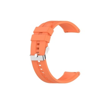 Curea silicon compatibil Huawei GT 2 , 46mm , portocaliu , latime curea 22mm Curea silicon compatibil Huawei GT 2 , 46mm , portocaliu , latime curea 22mm