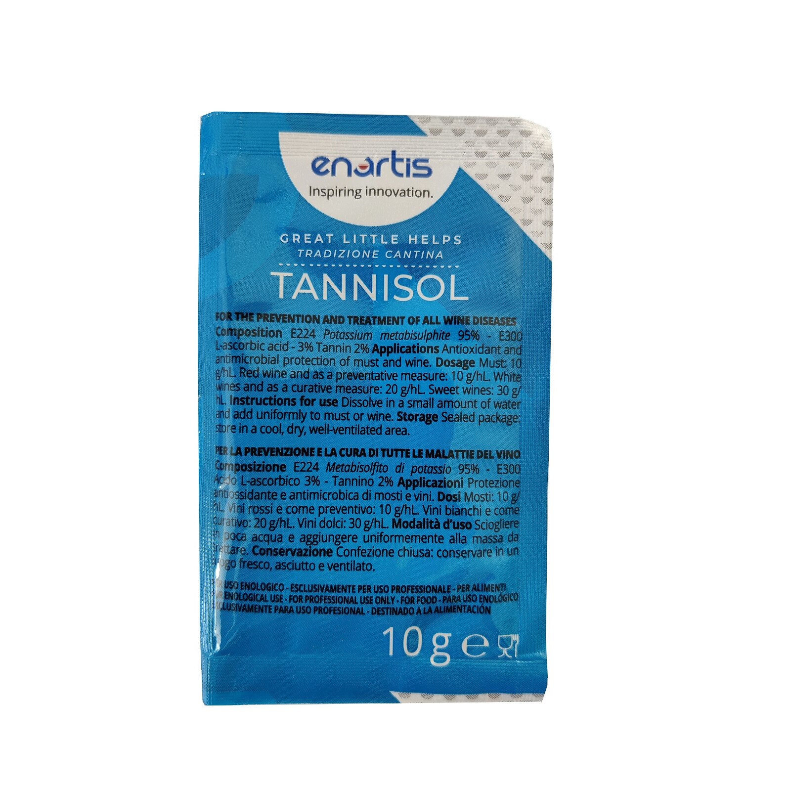Set Antioxidant pentru vin Tannisol Pulbere, 10 buc