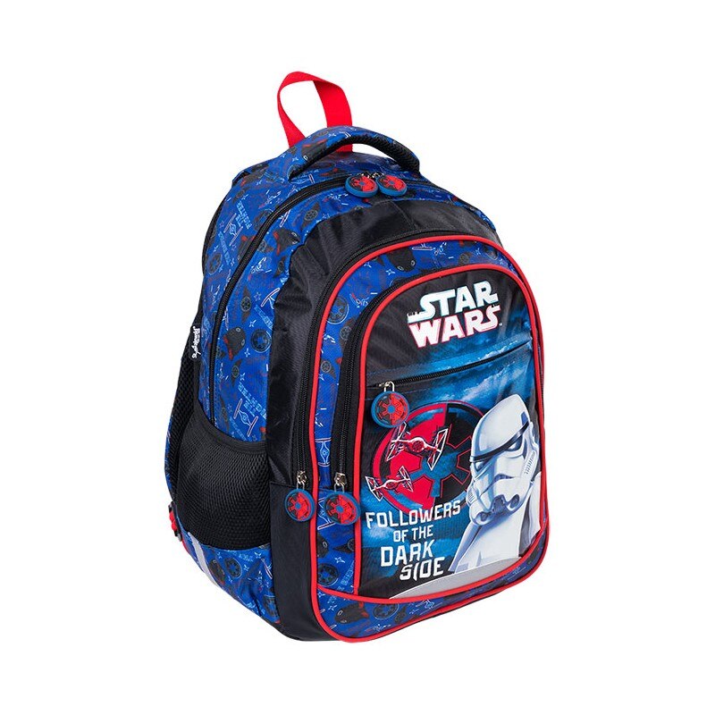 Ghiozdan clasele I-IV, 3 compartimente, 3 buzunare, Majewski, Colectia Star Wars