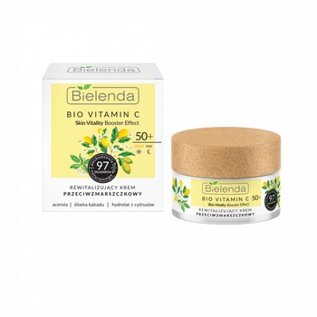 Crema de Fata Antirid Revitalizanta 50+ pentru zi si noapte Bielenda BIO VITAMIN C 50ml Crema de Fata Antirid Revitalizanta 50+ pentru zi si noapte Bielenda BIO VITAMIN C 50ml