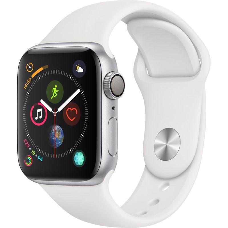 Curea pentru Apple Watch 2/3/4/5/6,Compatibil pentru toate Apple Watch, Silicon, Display 44 mm, Alb