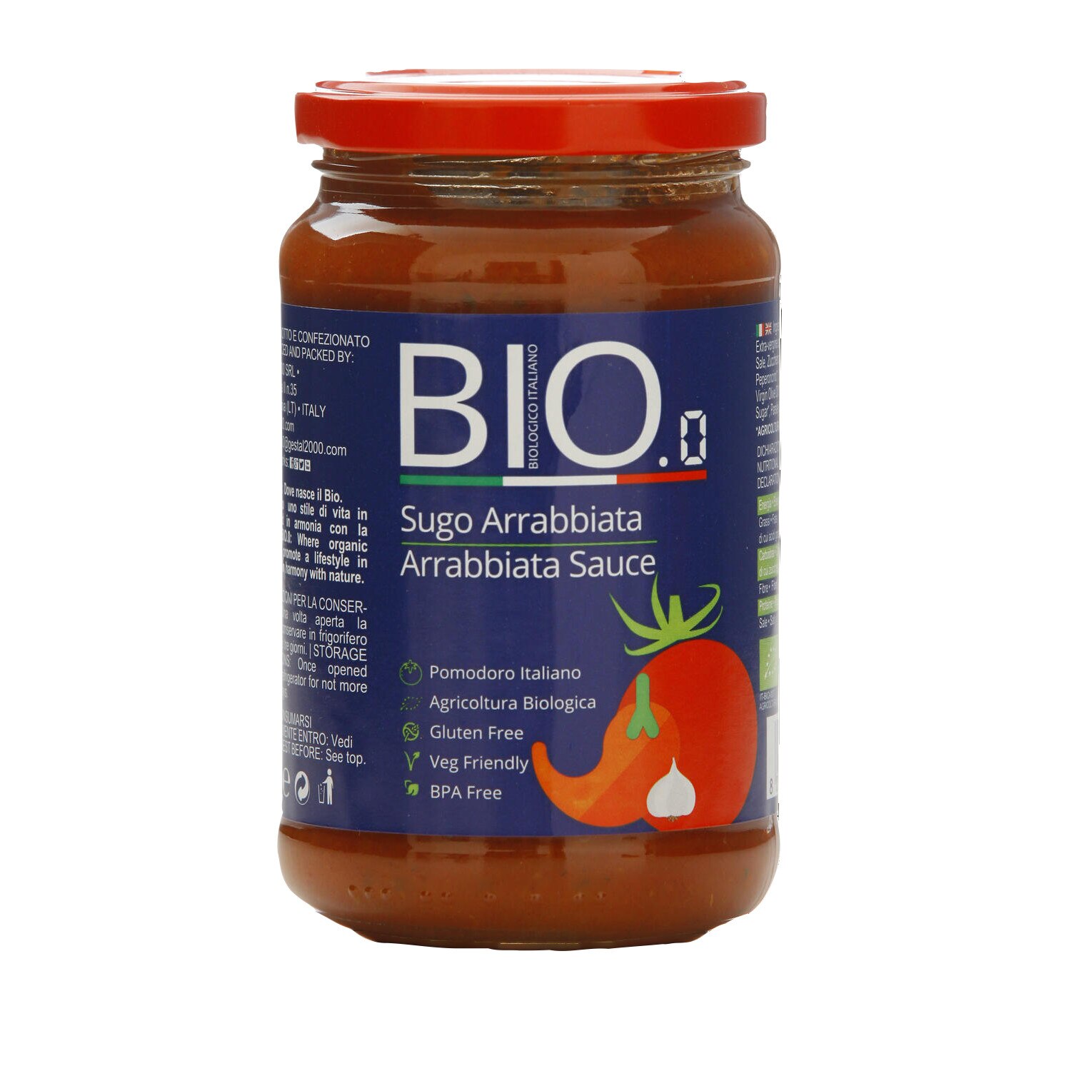 Sos Arrabiata, fara gluten, Ecologic/Bio 340G