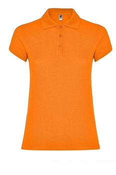 Tricou polo femei, bumbac, Roly Star, Portocaliu Tricou polo femei, bumbac, Roly Star, Portocaliu
