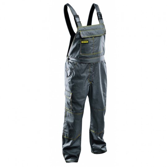 Pantaloni de lucru cu pieptar Top Master gri inchis, marimea M