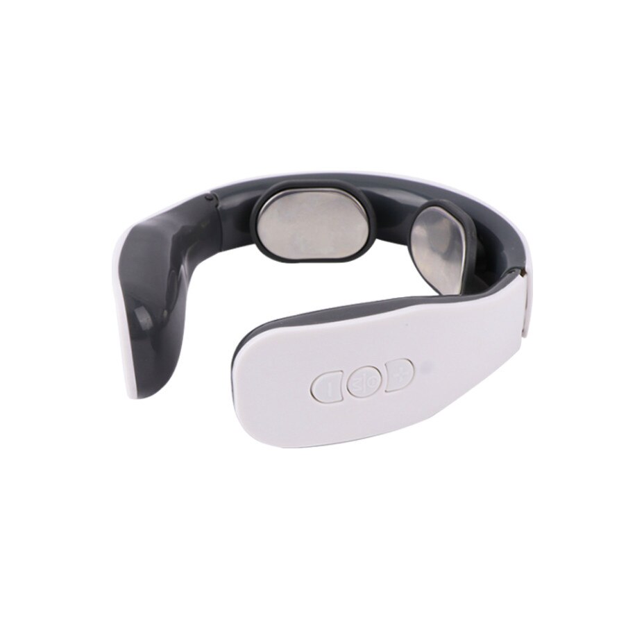 Aparat pentru masaj cervical , Webdex , NX-N301, aparat gat, cu incalzire infrarosu, puls electro magnetic, 5 moduri de masaj, 16 nivele de intensitate, alb