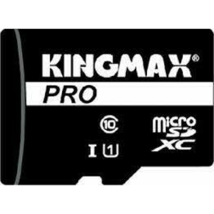 КАРТА MicroSD KINGMAX, 128 GB, MicroSDHC, клас 10, стандарт UHS-I U1, KM-PS04-128GB-PRO