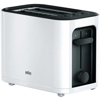 Prajitor de paine Braun PurEase HT3000WH, 1000 W, 2 felii, Alb Prajitor de paine Braun PurEase HT3000WH, 1000 W, 2 felii, Alb