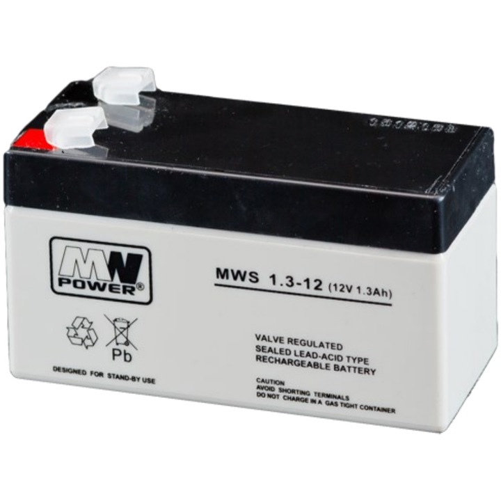 Aкумулатор MW POWER MWS1.3-12 ,1.3AH/12V