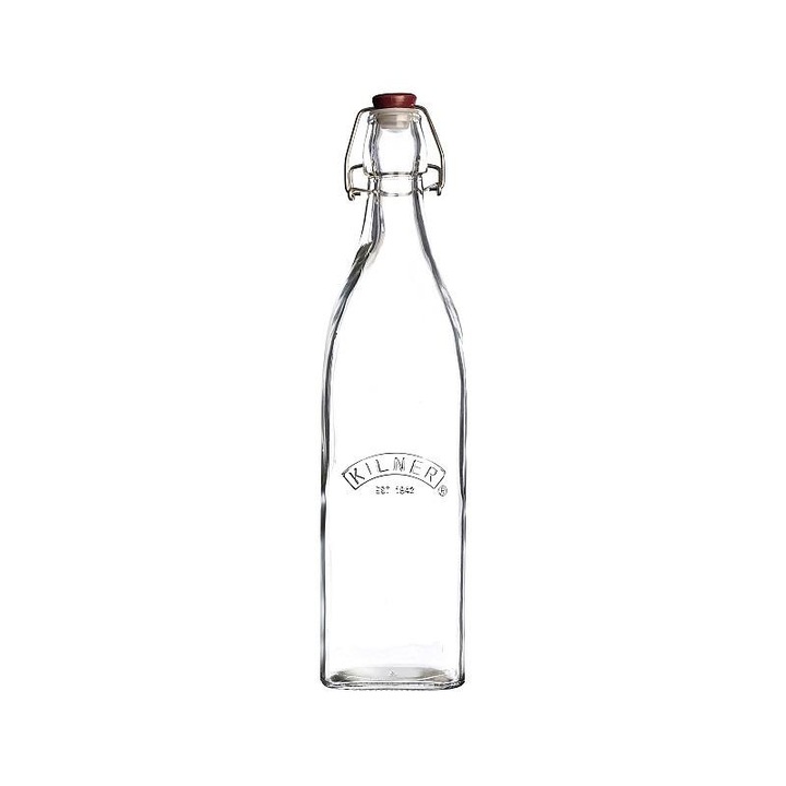 Херметична бутилка Kilner , със стоманена запушалка, прозрачна, 0.55L