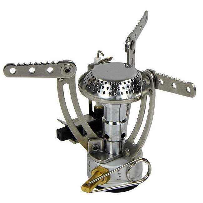 Arzator electric camping, MIL-TEC, Otel inoxidabil, 3000W, Gri