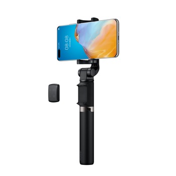 Selfie stick Huawei CF15 Pro cu trepied, telecomanda wireless, rotatie 360 de grade, Negru, BBL2400 Selfie stick Huawei CF15 Pro cu trepied, telecomanda wireless, rotatie 360 de grade, Negru, BBL2400