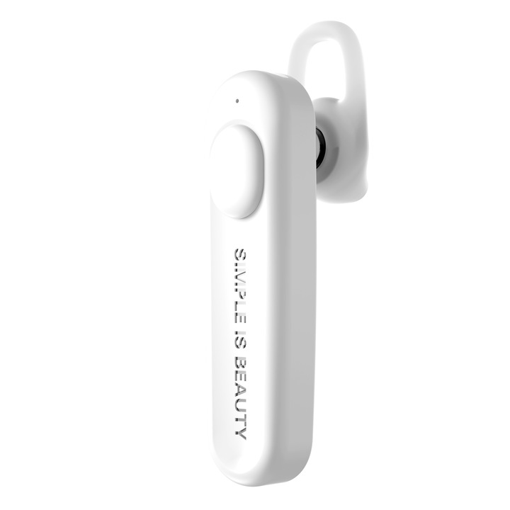 Хендсфри слушалка XO-BE13 bluetooth 5.0, съвместима с Android и iOS, бяла, BBL2388