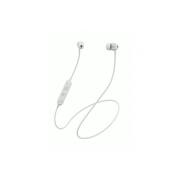 XO Design BBL2393 Fülhallgató, kihangosítható, Bluetooth 4.2, mágneses design, Android és iOS kompatibilis, fehér