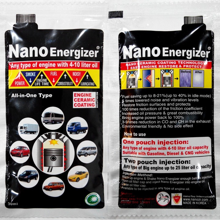 Nano Energizer olajadalék, nanoTec, 30 ml