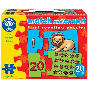 Puzzle - Potriveste si numara de la 1 la 20, Orchard Toys Puzzle - Potriveste si numara de la 1 la 20, Orchard Toys