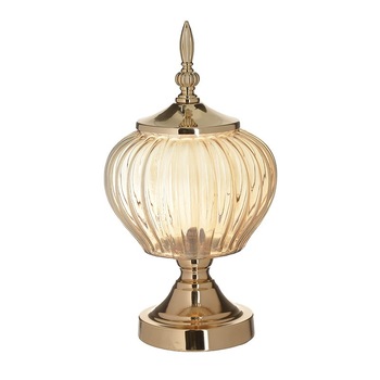 Bomboniera Vintage din sticla si metal 17 cm x 32 cm Bomboniera Vintage din sticla si metal 17 cm x 32 cm