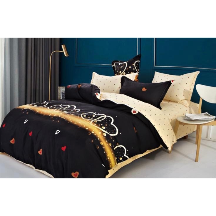 Lenjerie de Pat din Bumbac Finet 8 Piese - Pat 2 Persoane - H08-89