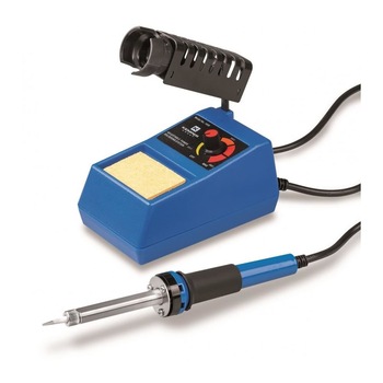 Statie de lipit electrica, 48 W, putere reglabila, control temperatura, suport, 5 mm Statie de lipit electrica, 48 W, putere reglabila, control temperatura, suport, 5 mm