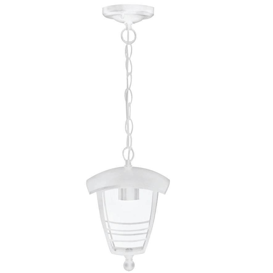 Felinar de tavan, cu lant, Nar-2, corp aluminiu, 170x240x210 mm, Alb, IP44