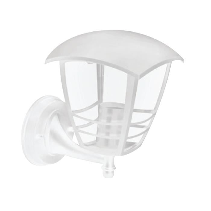 Felinar de perete Nar-1, corp aluminiu, 170x240x210 mm, alb, IP44