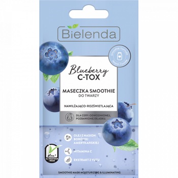 Masca de Fata Hidratanta si Iluminatoare Bielenda BLUEBERRY C-TOX 8g Masca de Fata Hidratanta si Iluminatoare Bielenda BLUEBERRY C-TOX 8g