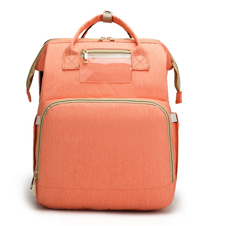 Be Mommy babatáska-hátizsák, anyukák és gyerekek, csomagolási funkció, narancs