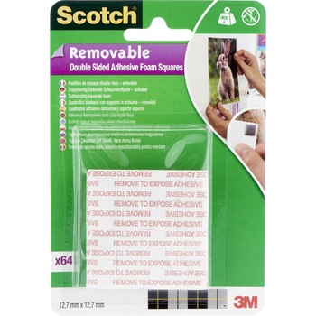 Banda dublu adeziva montare Scotch repozitionabila, 12.7 mm*12.7 mm, 64 buc/pachet Banda dublu adeziva montare Scotch repozitionabila, 12.7 mm*12.7 mm, 64 buc/pachet