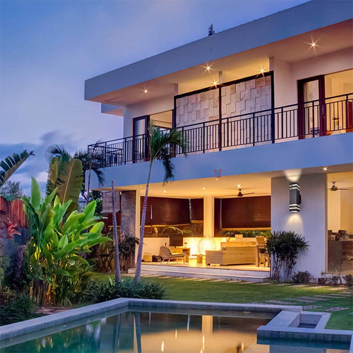 Elegáns Kültéri Fali Lámpa Fekete