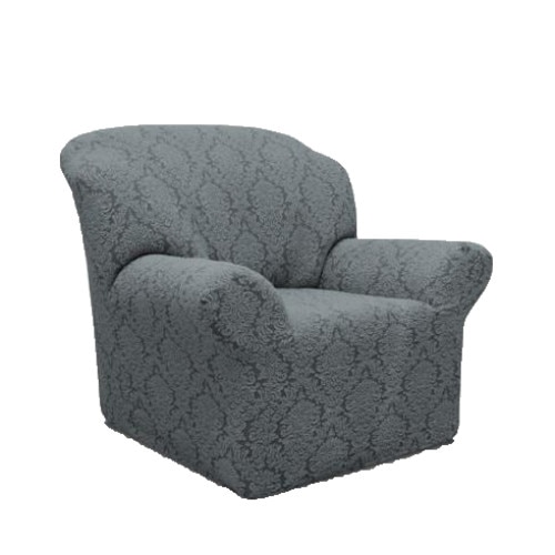 Husa fotoliu multielastica Jacquard, culoare cenusiu