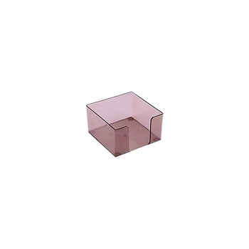 Suport plastic cub hartie Ark, 10x10x4.5 cm Negru Suport plastic cub hartie Ark, 10x10x4.5 cm Negru