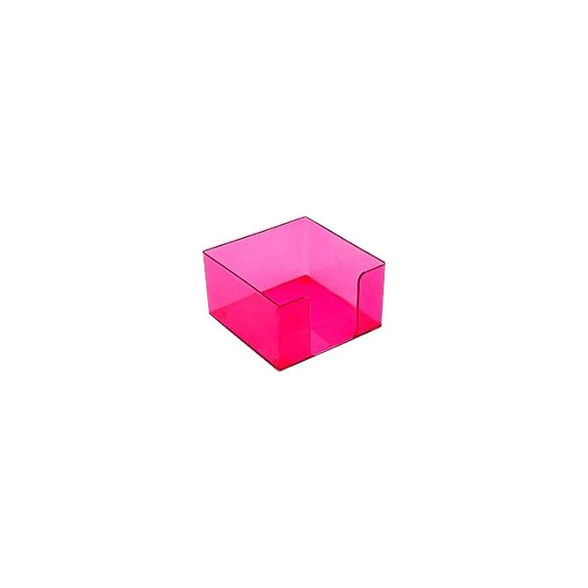 Suport plastic cub hartie Ark, 10x10x4.5 cm Rosu