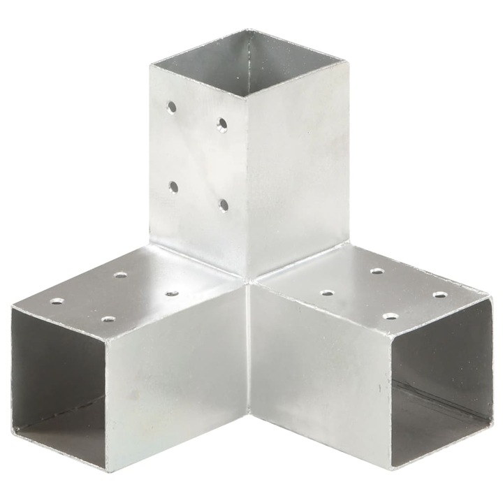 Conector de grinda vidaXL, forma Y, 71 x 71 mm, metal galvanizat 1.26 kg 145457