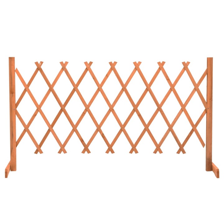 Градинска оградна решетка, оранжева, 150x80 см, чам масив 314826