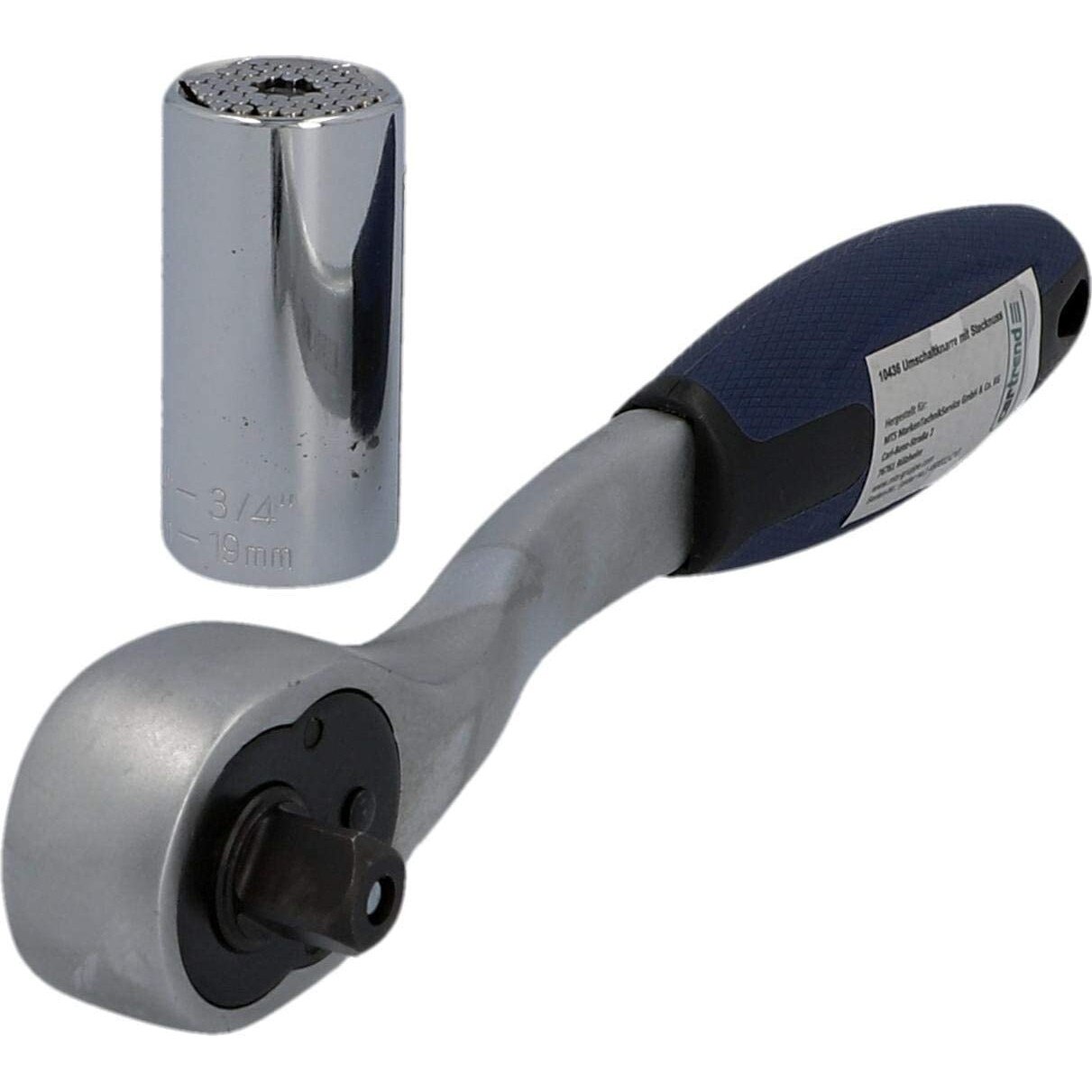 Cheie cu clichet, tubulara universala 7 mm pana la 19 mm, Cartrend