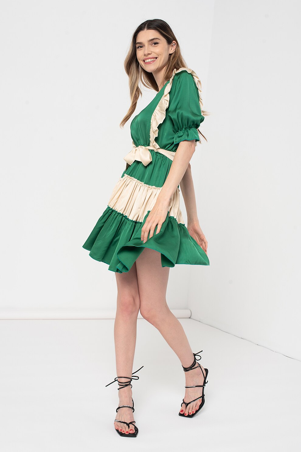 Amazing, Rochie evazata Dorothy, Verde