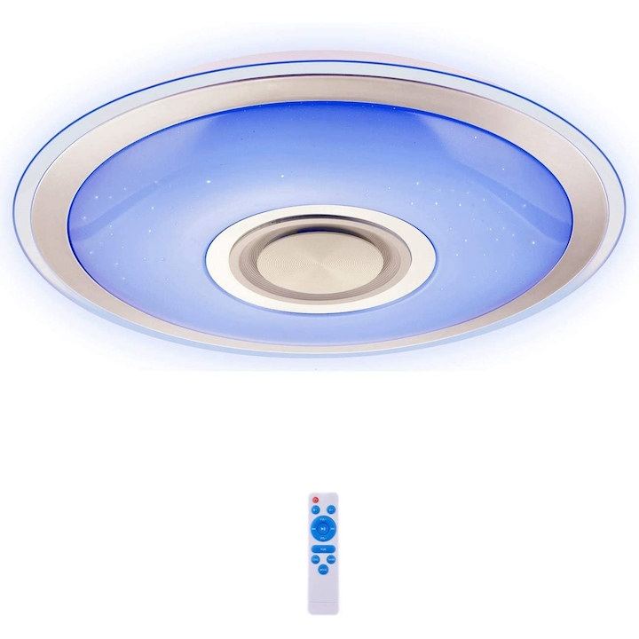 Luxury UFO Bluetooth Mennyezeti Lámpa 45cm RGB Színes Hangszóróval Távirányítóval