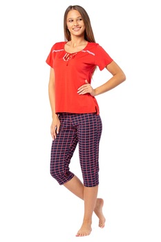 Pijamale dama PFV11, Rosu, S Pijamale dama PFV11, Rosu, S