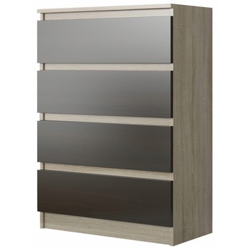 Comoda moderna, PVC, R-4 SONOMA MIX WENGE, 98x40x70 Comoda moderna, PVC, R-4 SONOMA MIX WENGE, 98x40x70