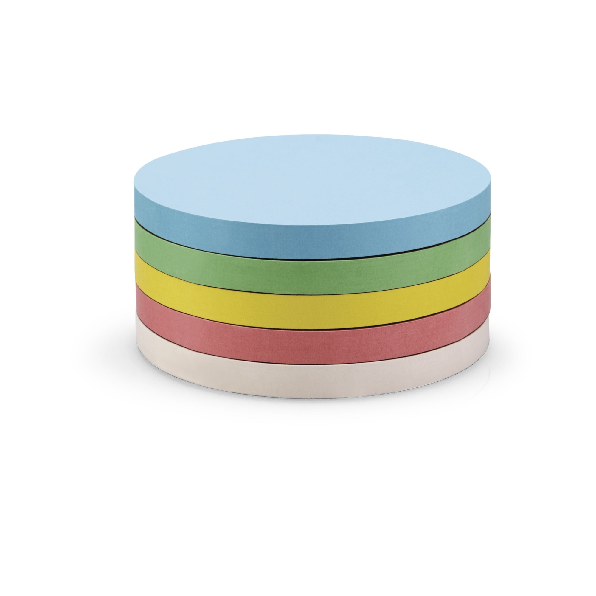 Set carduri comunicare MAGNETOPLAN adezive rotunde Ø 95 mm, 250 buc/set, 5 culori asortate