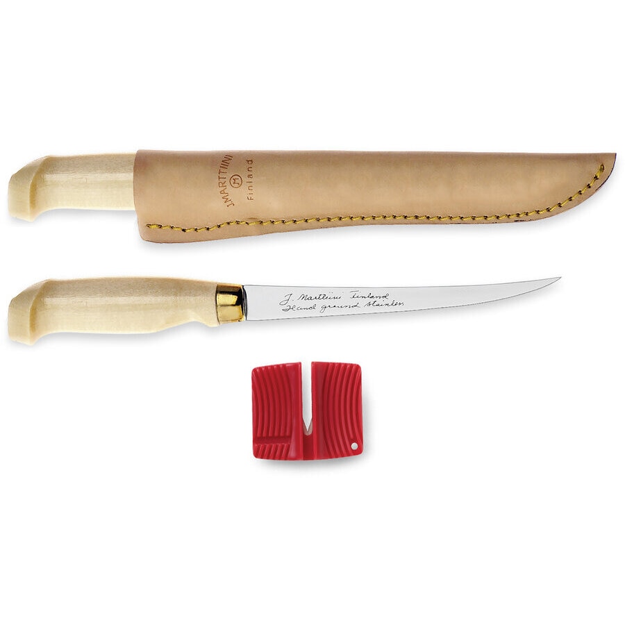 Set Cutit Pentru Filetat 150mm + Dispozitiv Ascutire Marttiini Oy Finlander