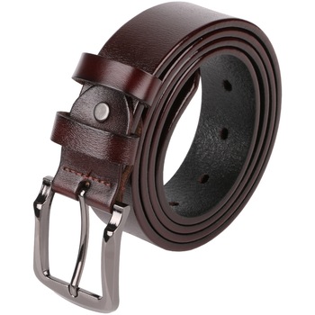 Curea din piele naturala pentru barbati, catarama clasica metalica, latime 3.3 cm, ROCS BZ-01, Maro inchis Curea din piele naturala pentru barbati, catarama clasica metalica, latime 3.3 cm, ROCS BZ-01, Maro inchis